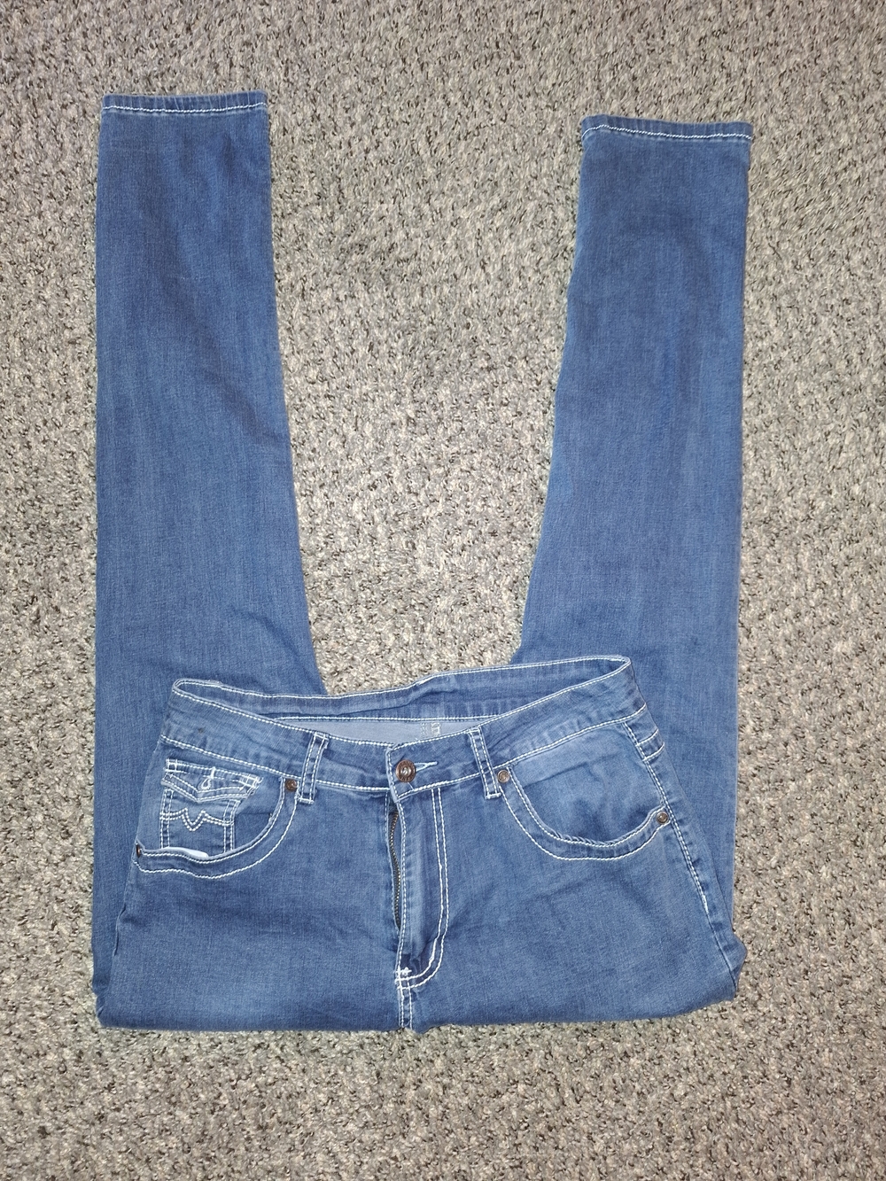 SHEIN Blue Women's Skinny Jeans